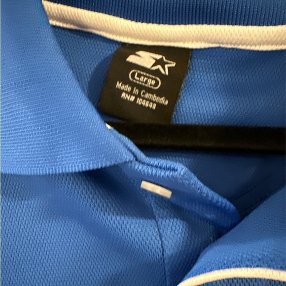 Duke Men’s Polo by Starter.  Blue Large‎ Excellent Condition - Picture 3 of 3